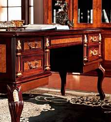 Стол письменный на ножках Carpenter 216 (кожа)