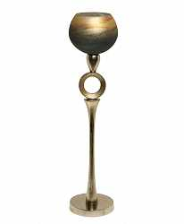 Подсвечник золотисто-зеленый, большой