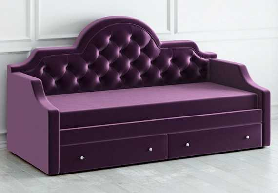 Кровать пристенная DayBed (80*200, фиолетовый)