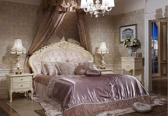 8801-C Fleur Blanche Кровать (без решетки, без изножья) 160*200, ткань 8812