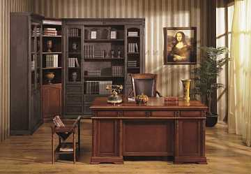 Книжный угловой шкаф "Валенсия"