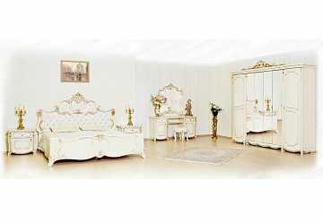 Спальный гарнитур Лорена 6 ст. (крем)