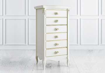 Комод высокий 6 ящиков Romantic Golden Rose