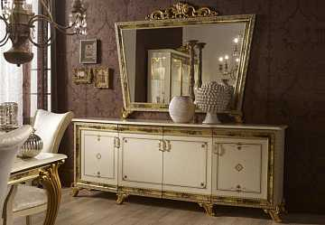 Комод с зеркалом 4-дверный Катя