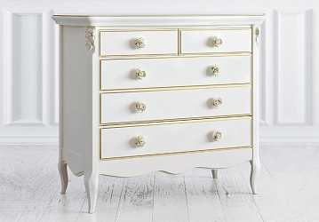 Комод бельевой 5 ящиков Romantic Golden Rose