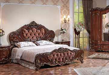 Спальный гарнитур "Элиза Люкс" 3ст. (темный орех)