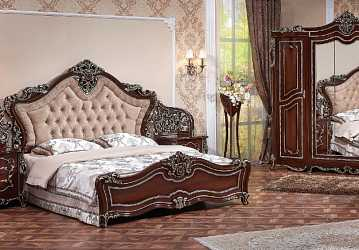 Гарнитур для спальни "Джоконда " 3 ст. (темный орех)