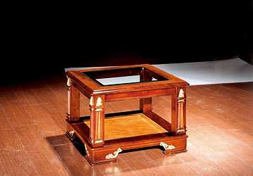 Стол журнальный квадратный Carpenter 216 A (со стеклом)