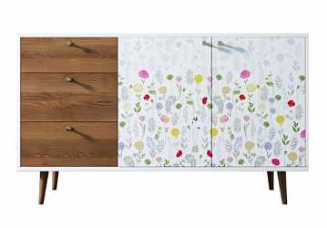 Комод "Berber" с двумя дверками и ящиками (7 принт)