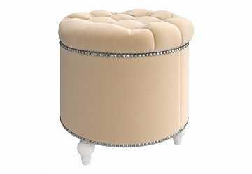 Пуф малый открывающийся, бежевый