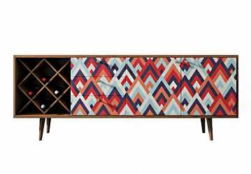 Комод "Berber" удлиненный с бутылочницей (2 принт)