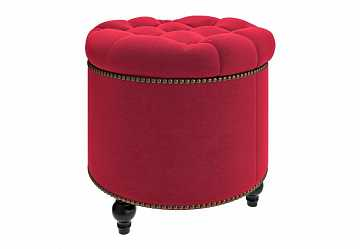 Пуф малый открывающийся, красный