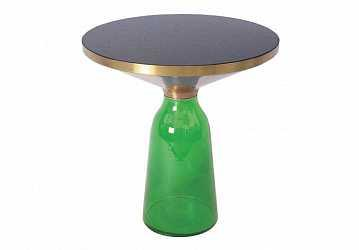 Стол приставной Lotus T TG-27, стекло зеленое