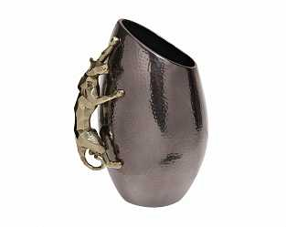 Ваза декоративная металлическая "Ягуар"