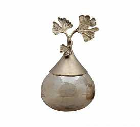 Ваза "Гинкго" из текстурированного стекла