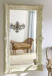 Зеркало в раме Ла Манш, distressed chalk white/RA9