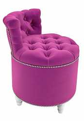 Пуф большой со спинкой, розовый