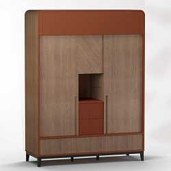 Шкаф платяной на две секции Briotti Умбра