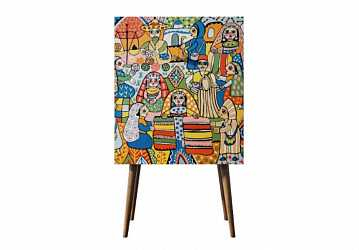 Комод на высоких ножках "Berber" (1 принт)