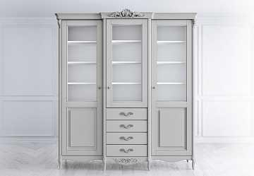 Библиотека 3 двери с ящиками Atelier home