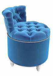 Пуф большой со спинкой, голубой