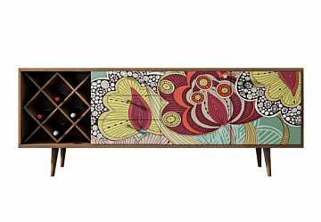 Комод "Berber" удлиненный с бутылочницей (6 принт)