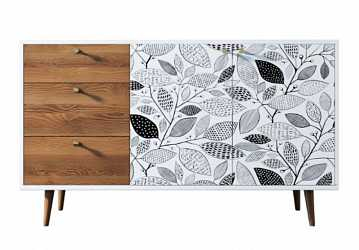 Комод "Berber" с двумя дверками и ящиками (9 принт)