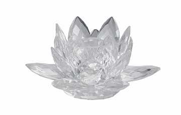 Подсвечник хрустальный в виде цветка