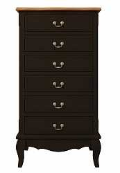 Высокий комод Leontina Black ST9314/BLK