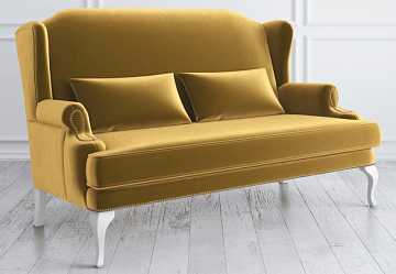 Софа Френсис, золотой и светлые ножки