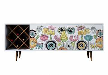 Комод "Berber" удлиненный с бутылочницей (3 принт)