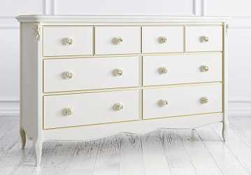 Комод широкий 8 ящиков Romantic Golden Rose
