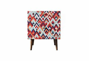 Тумбочка "Berber" с двумя ящиками (2 принт)