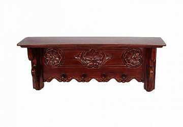 Полка / вешалка навесная Махагон PRS 77 (antique)