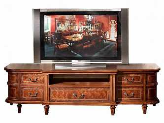 Тумба под ТВ с нишей большая Louis XVI