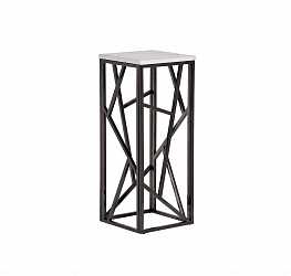 Столик журнальный высокий из искусственного мрамора