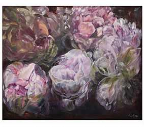 Холст "Пионы"