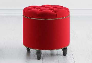 Пуф большой открывающийся, красный