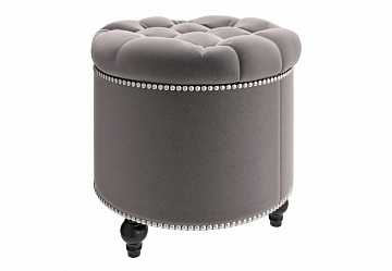 Пуф малый открывающийся, серый