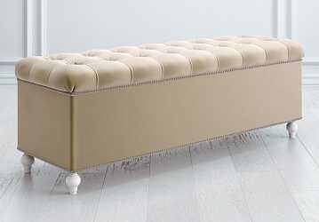 Сундук-банкетка M07 открывающаяся со светлыми ножками