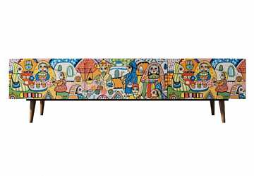 Комод "Berber" с ящиками низкий под TV (1 принт)