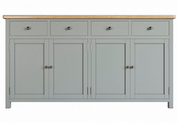 Комод "Jules Verne" 4 ящика 4 дверки серый