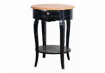 Прикроватная тумба овальная Belveder Black