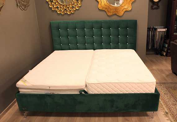 Кровать Evita lux 180X200, ткань Manhatten 16