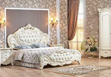 Спальный гарнитур "Элиза Люкс" 5ст. (крем)