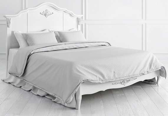 Кровать с деревянным Romantic Silvery Rome 160*200