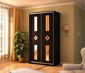 Шкаф-купе платяной двухдверный Де-Люкс №4 (100 см)