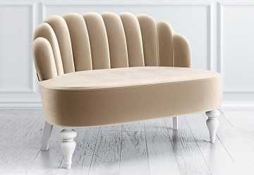 Диван Шелли, бежевый и светлые ножки