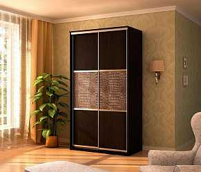 Шкаф-купе платяной двухдверный Де-Люкс №2 (100 см)