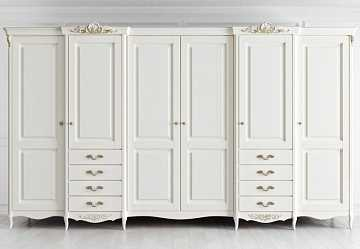 Шкаф 6-дверный Atelier gold